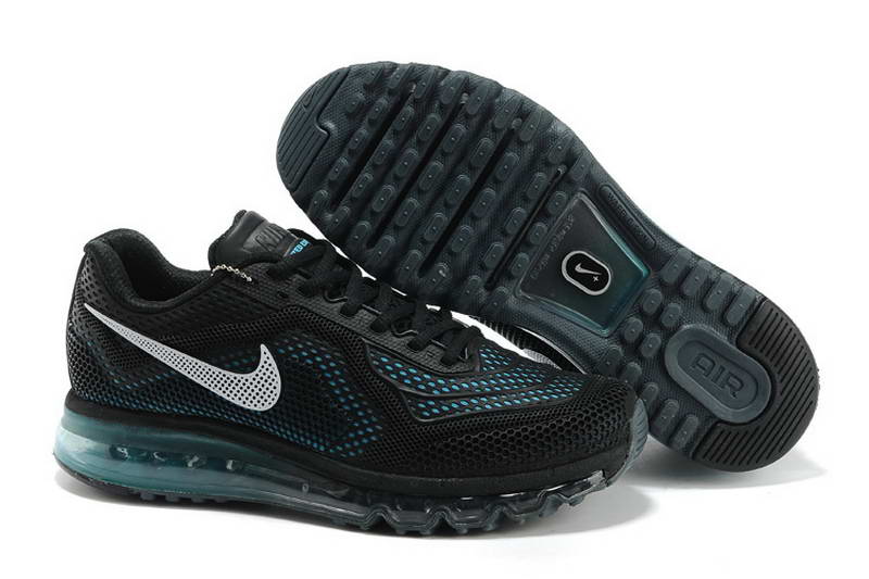 Nike Air Max 2014 Kpu Chaussures Hommes Noir Bleu